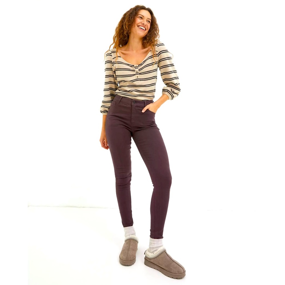 Fat Face Harlow High Waist Jegging Brown US 6R